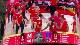 #18 Maryland WBB vs #11 Duke WBB highlights