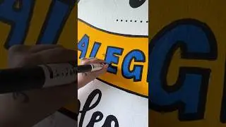 Fomos convidados para fazer uma arte numa escola. Veja que lindo o resultado! #art #diy #lettering