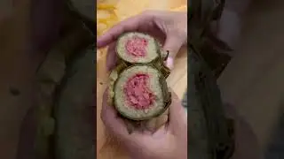 Bánh tét nhân chuối - традиционная вьетнамская еда