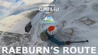 Raeburn's Gully, Creag Meagaidh I Paragliding Climb & Fly with Rob Johnson