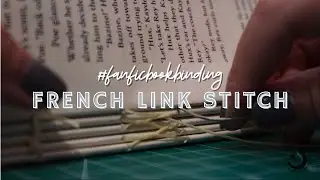 FRENCH LINK STITCH | #FANFICBOOKBINDING