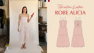 Tuto couture facile robe froncée dos nu | Patron de couture robe Alicia DIY