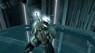 Using the Super Gravity Gun in Half Life 2 VR