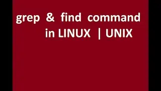 24   grep and find command in Linux  UNIX