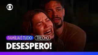 Vênus se desespera ao ver Tom entre as chamas, mas ele consegue escapar! | Família É Tudo | TV Globo