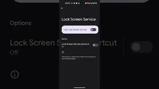 One Click Lock Screen: Accessibility Permission