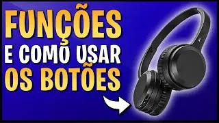 PHILIPS TAH1108BK/55: FUNÇÕES e COMO USAR BOTÕES desse HEADPHONE BLUETOOTH