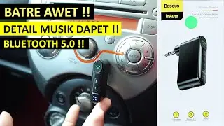 HEAD UNIT JADUL BISA BLUETOOTH !! Unboxing & Review Baseus Bluetooth Aux Car Receiver