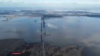 Разлив Оки Дединово - Красная пойма. 6 апреля 2000 г.