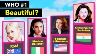 Ranking 50 World's Most Beautiful Celebrities | 3D Visual Comparison