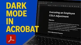 Turn On Dark Mode in Acrobat for Easier PDF Reading – Quick Settings Tutorial