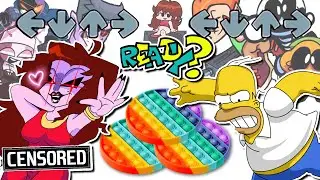 FNF Characters Tournament with Simpson's | POP-IT Battle|FRIDAY NIGHT FUNKIN ANIMATION|Compilation 9