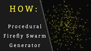 Blender Geometry Nodes Tutorial - Procedural Firefly Swarm Generator