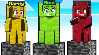 SURVIVE BY HIDING your CORE on a BEDROCK PILLAR in MINECRAFT!