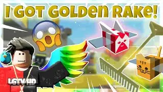 😮 I GOT THE *GOLDEN* RAKE! - Bee Swarm Simulator [ROBLOX]