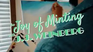 Time-lapse Joy of Minting Painting (Happy Little Hairdos)