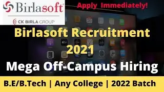 BirlaSoft Recruitment For 2021-22 Engineering job | Recruitment for 2022 | 100% Response | Last Date