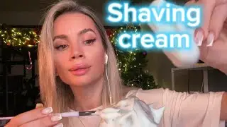 ASMR | Shaving Cream 🤍✨ #asmr #asmrshavingcream #asmrfoam