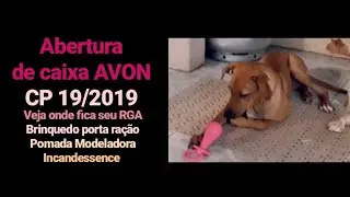Abertura de caixa AVON  CP 19/2019 - Capitu adorou o Brinquedo porta-ração e eu o Incandessence 😍🤩