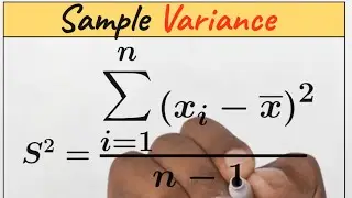 Sample Variance Formula explained 