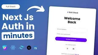 Next.Js Auth In Minutes (Email/Password, OAuth2)