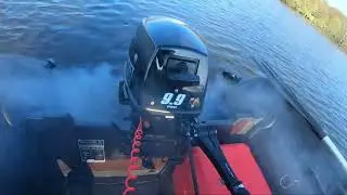 Обкатка лодочного мотора Marine Rocket 9.9 pro и пвх лодка Ковчег 390 нднд