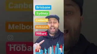 How to Say Australia Capital Cities #shorts #australianaccent #australia