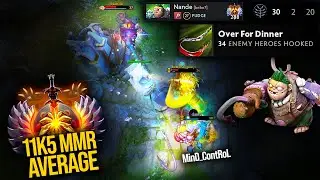 🔥 11500 AVG MMR — Nande Pudge Safelane Carry 30 KILLS NO MERCY! | Pudge Official