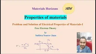 Free Electron Theory || Problem and Solution in Electrical Properties of Materials-I