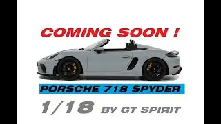 Coming soon Porsche SPYDER 718 CRAYON GREY GT436 GT Spirit 1 18