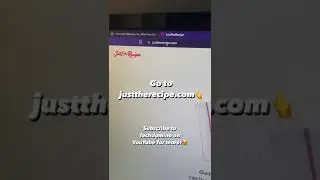 Just the Instructions of Any Online Recipe!