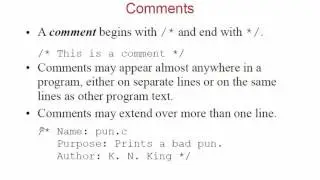 3.Comments in C language.