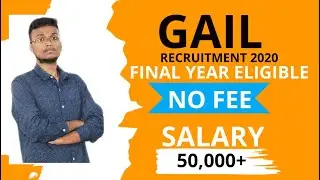 GAIL recruitment 2020 | All BE/BTech in Chemical, Instrumentation can apply
