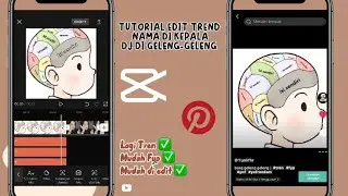 Tutorial edit TREND NAMA DI KEPALA DJ DI GELENG-GELENG AESTHETIC DI CAPCUT lagi tren mudah fyp