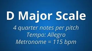 D Major 4 Quarters Allegro