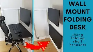 DIY Folding Desk - Using Folding Shelf Brackets and Ryobi One Tools