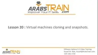 Lesson 20: Virtual machines cloning and snapshots
