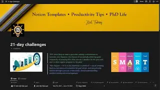 Hướng dẫn sử dụng 21-day challenge Notion template