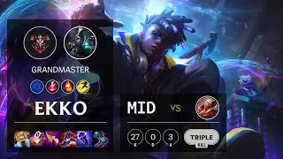 Ekko Mid vs Vladimir - EUW Grandmaster Patch 11.13