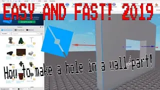 How to make a hole in a wall! ROBLOX STUDIO