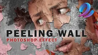A painting on a peeling wall / Photoshop effect tutorial