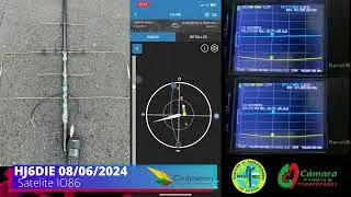 🌌🚀 ¡Increíble Pase del Satélite IO-86 LAPAN A2 Antena #Moxon Casera - 8 de Junio a las 12:06 UTC-5