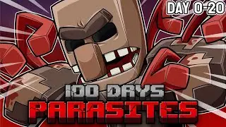 Can We Survive 100 Days of Minecraft Parasites??