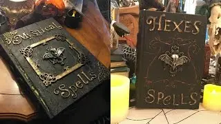 How To Make Halloween Spell Books ~ DIY ~ She's In Her Apron
