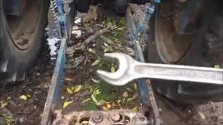 ЛТЗ.Т-40АМ. Регулировка, настройка навески трактора, перед пахатой.
