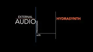 External audio processing with Hydrasynth