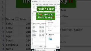 #filter #slicer #excel #exceltutorial
