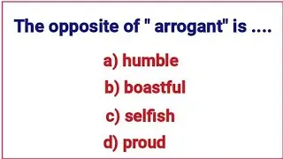 English Opposite Words Quiz ✍️📖 Can You Pass This English Test?