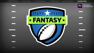 Fantasy Football Kit -  Mogrt for Premiere Templates - Broadcast Packages - Sports