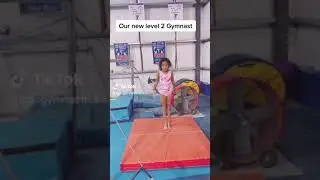 Our little gymnast start level 2 gymnastics